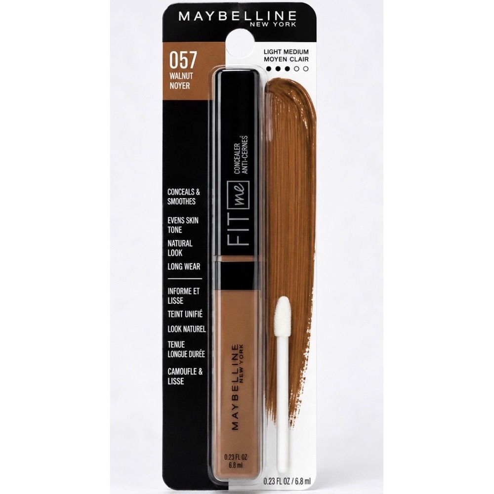 Maybelline Fit Me Concealer 057 Walnut 0.23fl oz Brown Natural Coverage New